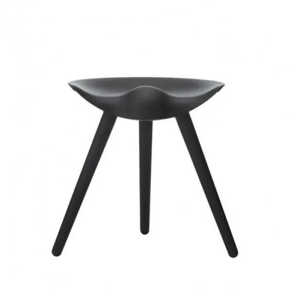 Audo Copenhagen ML42 pall 48 cm - Svartbetsad bok
